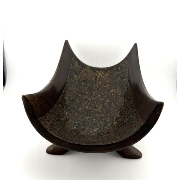 Creative Scents Schonwerk Resin Crackled Decorative Centerpiece Bowl 10” SCRATCH - Picture 6 of 10